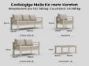 MeXo Gartenlounge-Set 8-10 Personen Aluminium Outdoor Bild 5