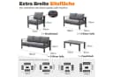 MeXo Gartenlounge-Set XXL Aluminium Outdoor 6-tlg. WPC Bild 4