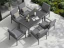 MeXo Gartenlounge-Set 7-tlg. Aluminium Polywood Bild 4