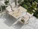 MeXo Gartenlounge-Set 5-tlg. Aluminium Beige mit Kissen Bild 3