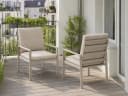 MeXo Gartenstuhl Aluminium mit Kissen wetterfest Bild 2