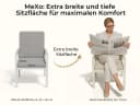 MeXo Gartenlounge-Set 2-tlg. Aluminium Sessel Beige Bild 5