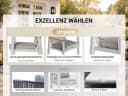 MeXo Gartenstuhl 6er Set Aluminium mit Kissen Beige Bild 5