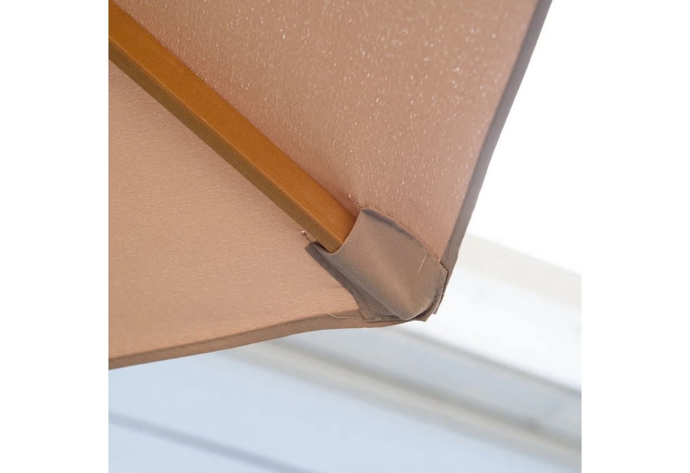 MC Star Sonnenschirm Holz 300 cm Khaki Bambus