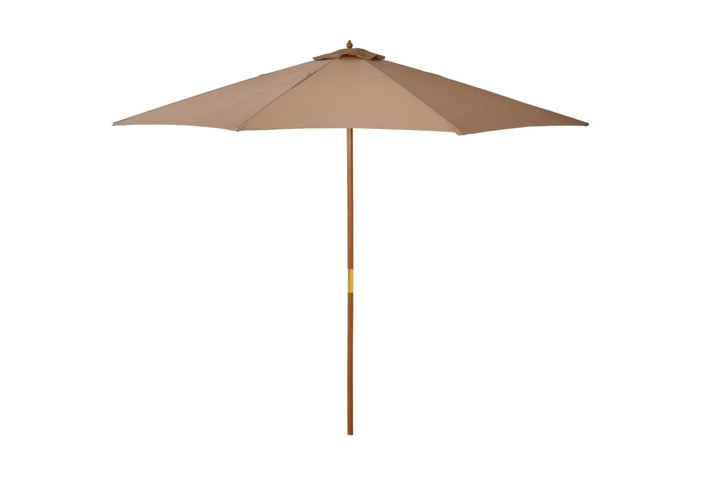 MC Star Sonnenschirm Holz 300 cm Khaki Bambus - Bild 2
