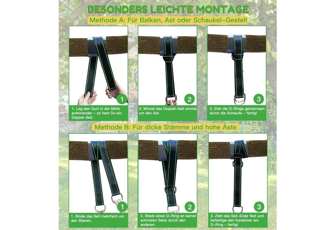 TUWENA Schaukelhaken 900kg Befestigung für Hängematte - Bild 3
