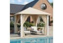 HOMALL Pavillon 3x3/3x4m Patio Beige 90-mm-Aluminium Bild 2