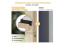 HOMALL Pavillon 3x3/3x4m Patio Beige 90-mm-Aluminium Bild 5