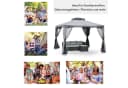 MC Star Gartenpavillon 3x3m mit 4 Seitenwänden wetterfest grau Bild 1