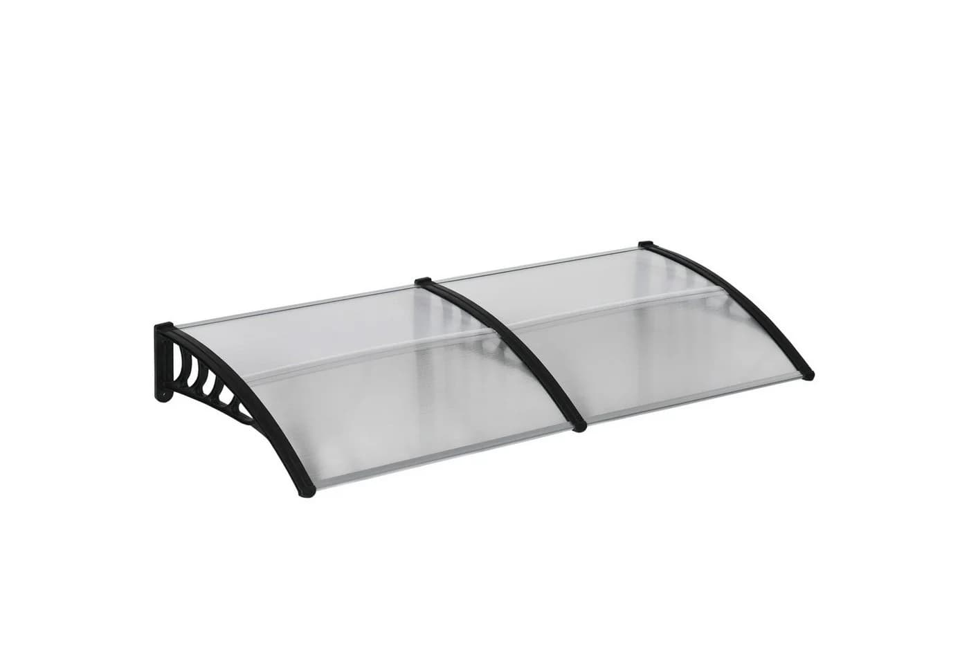MC Star Pultvordach für Haustüren 200x96x27 cm Aluminium Schwarz - Bild 2