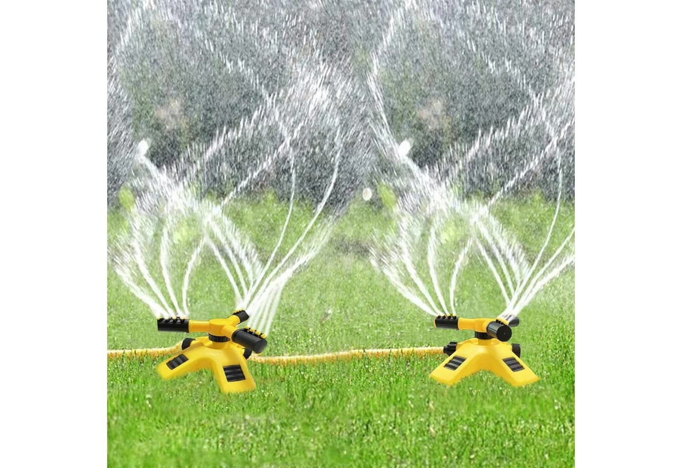 FELIXLEO Spiel-Wassersprenkler X-Form Garten Rasensprenger