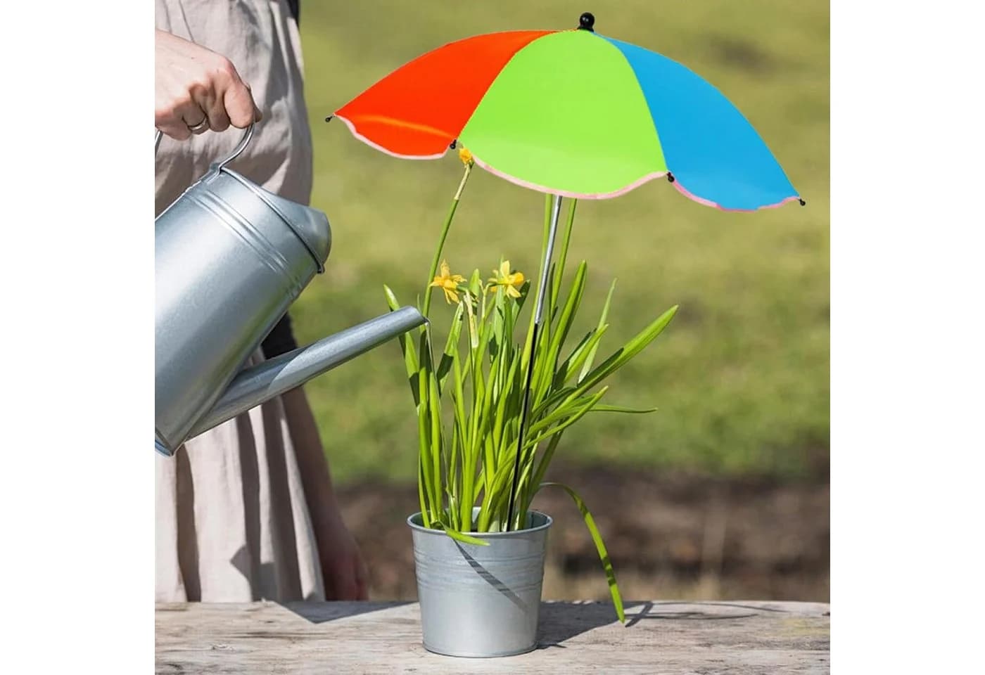 FELIXLEO Pflanzenschirm Sonnenschutz Bunt Verstellbar - Bild 3