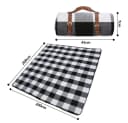Picknickdecke 200x200cm Wasserdicht Reisedecke mit Tragegriff Bild 1