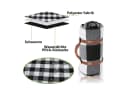 Picknickdecke 200x200cm Wasserdicht Reisedecke mit Tragegriff Bild 3