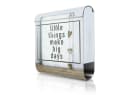 banjado Wandbriefkasten Edelstahl Motiv Little Things mit Zeitungsfach Bild 2