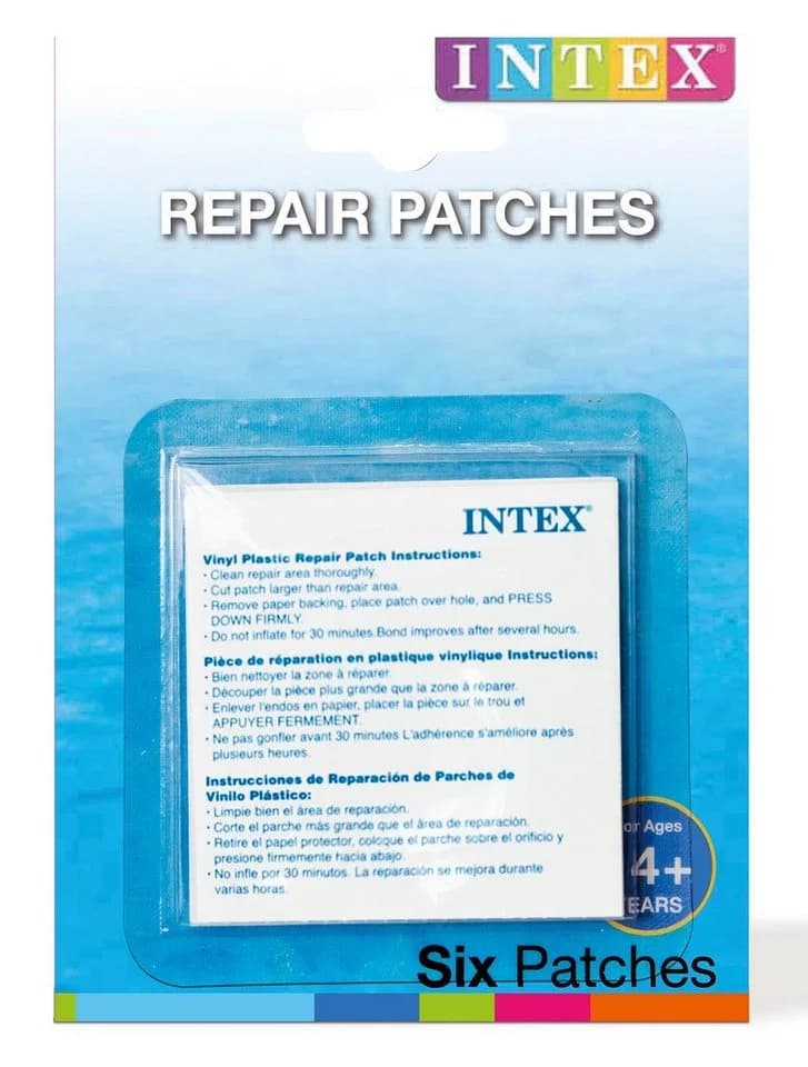 Intex Reparaturflicken selbstklebend für Pool & Spielzeug 6,99 x 6,99 cm