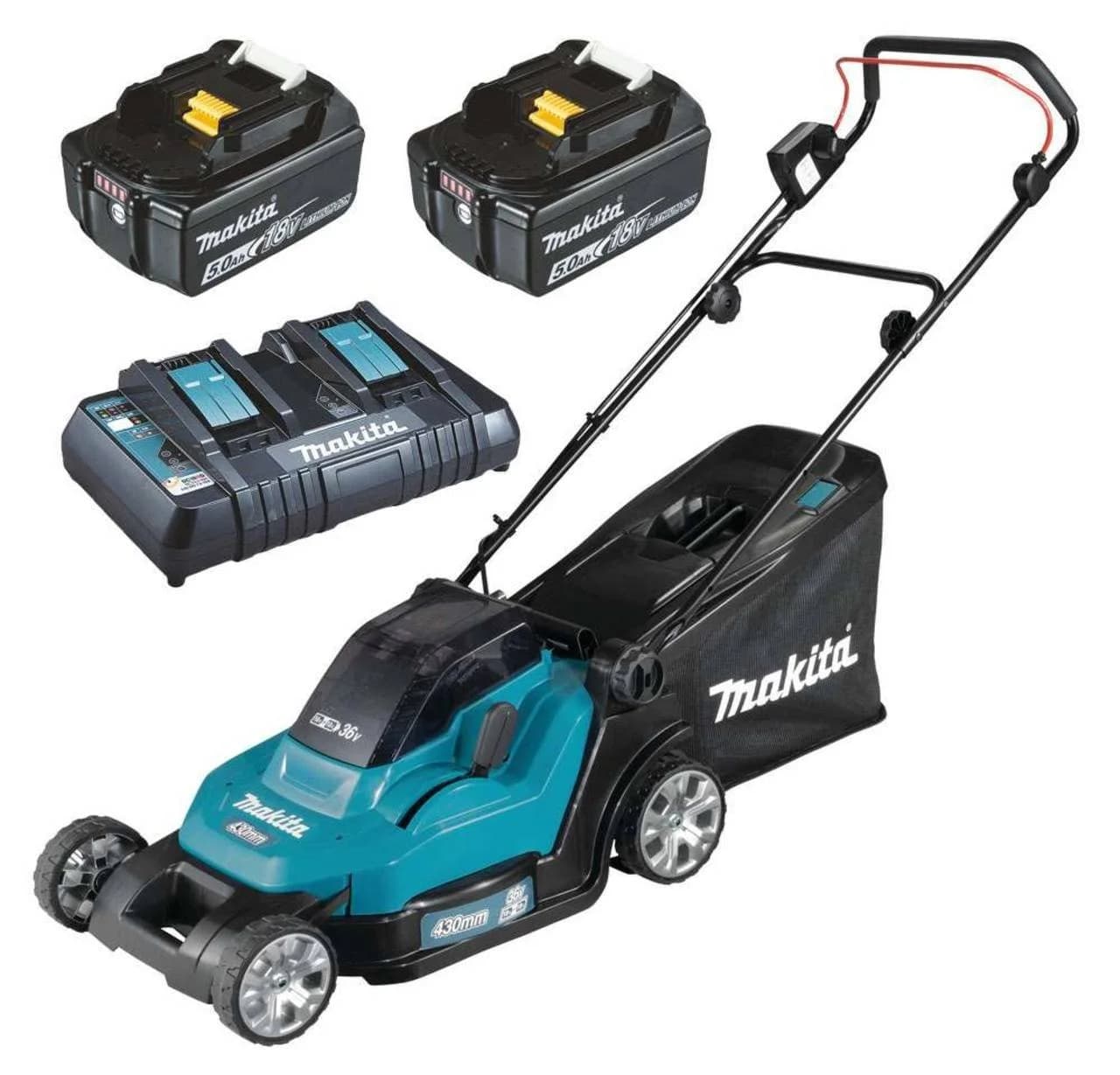 Makita Akku-Rasenmäher 2x18V DLM432PT2