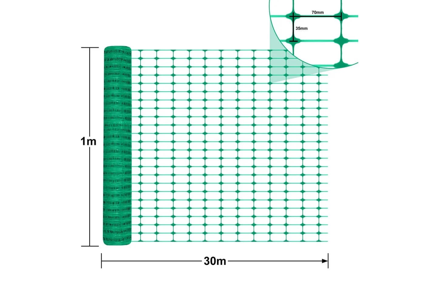 FIVMEN Gartenzaun 100 cm Schutzzaun