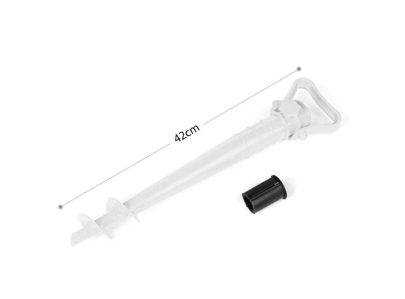 Sekey Sonnenschirmhalter aus Kunststoff Weiß für 19-32 mm Stangen