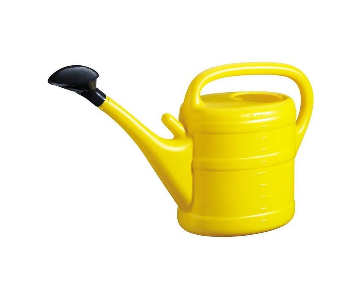 Geli Gießkanne 10 l mit Brausekopf Gelb