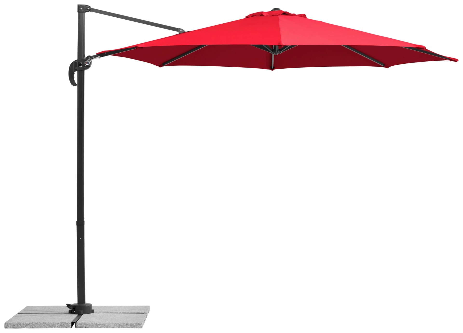 Ampelschirm Schneider Schirme Rhodos Junior Rot Polyester 300 cm