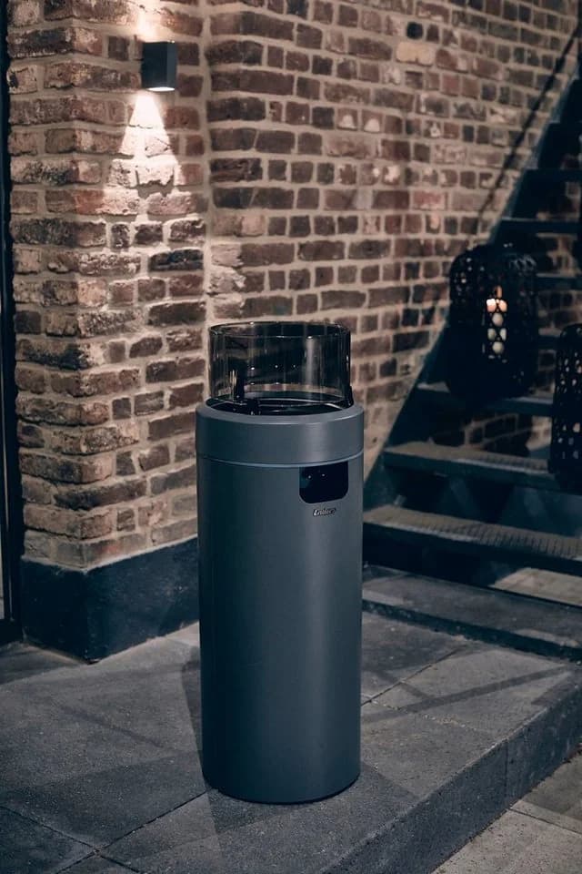 ENDERS Nova LED L Gasfeuerstelle Grau-Schwarz