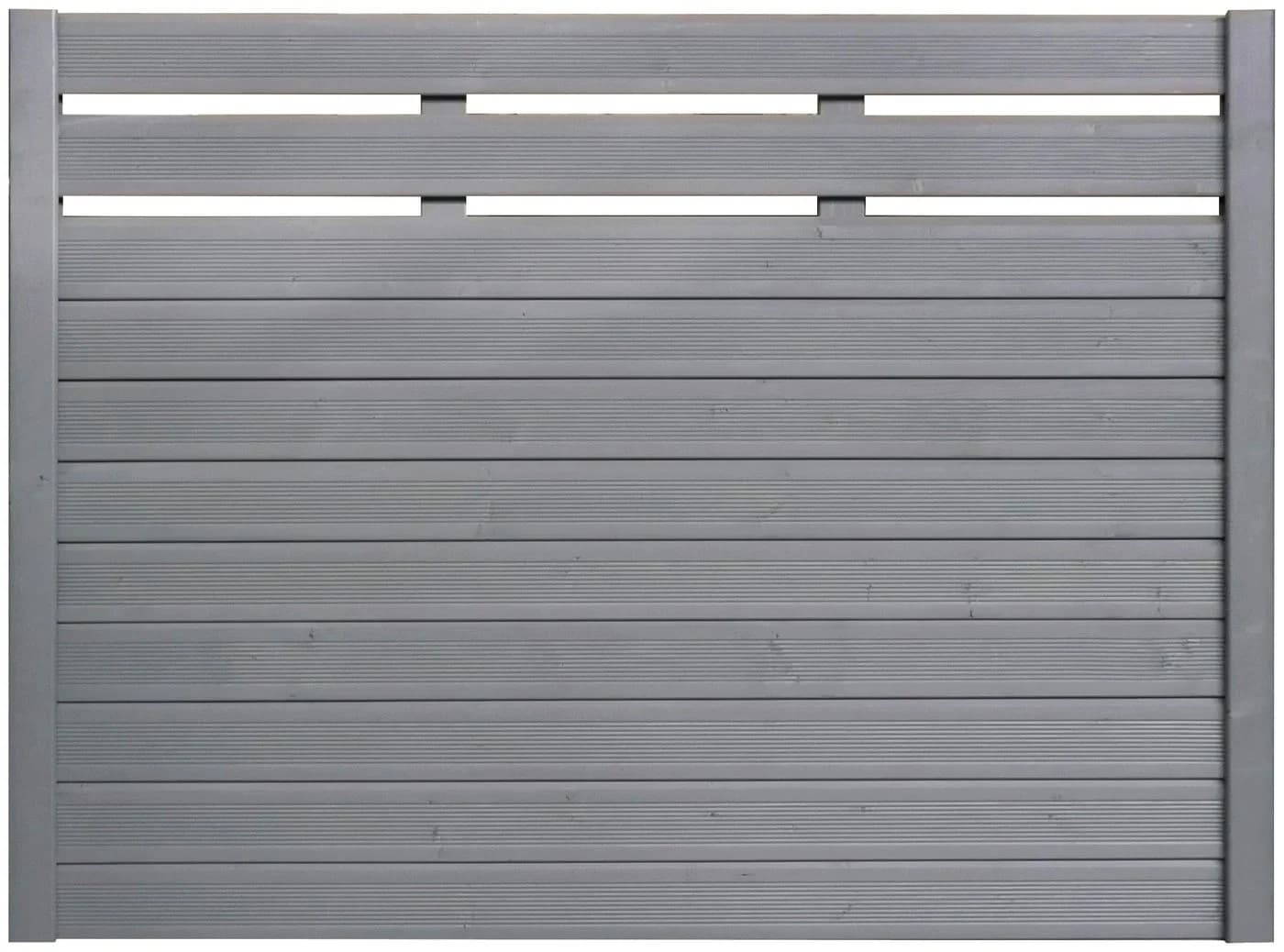 BM MASSIVHOLZ Holzzaun Grau 180x135 cm