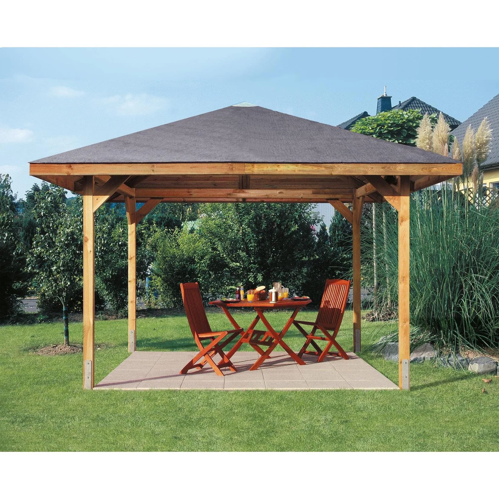 WEKA Gartenlaube 651 Massivholz Pavillon