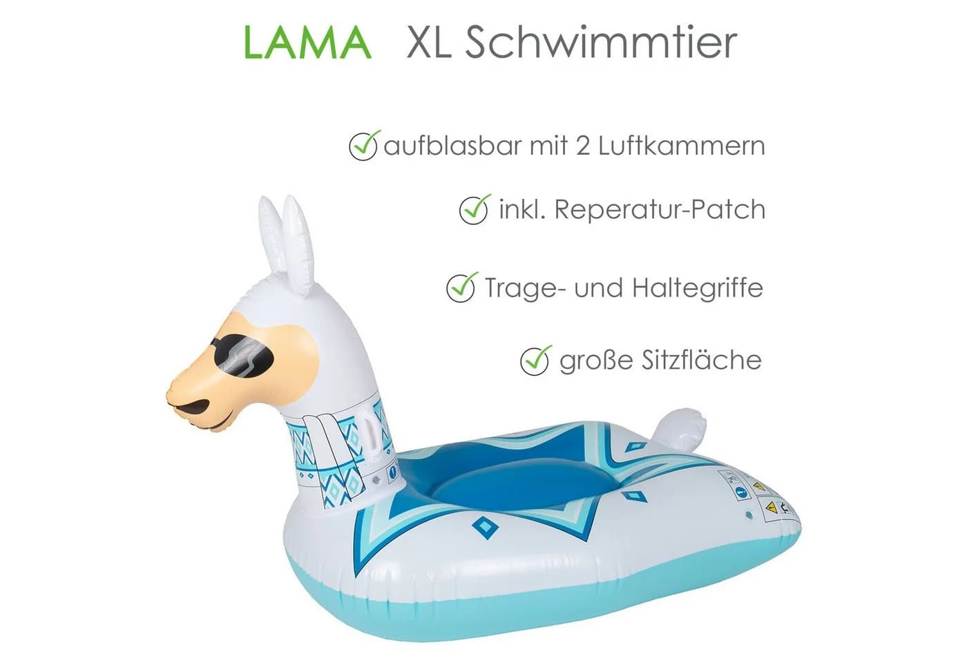 heimtexland Luftmatratze Wassertier aufblasbar Pool Strand XL Schwimmtier Bunt