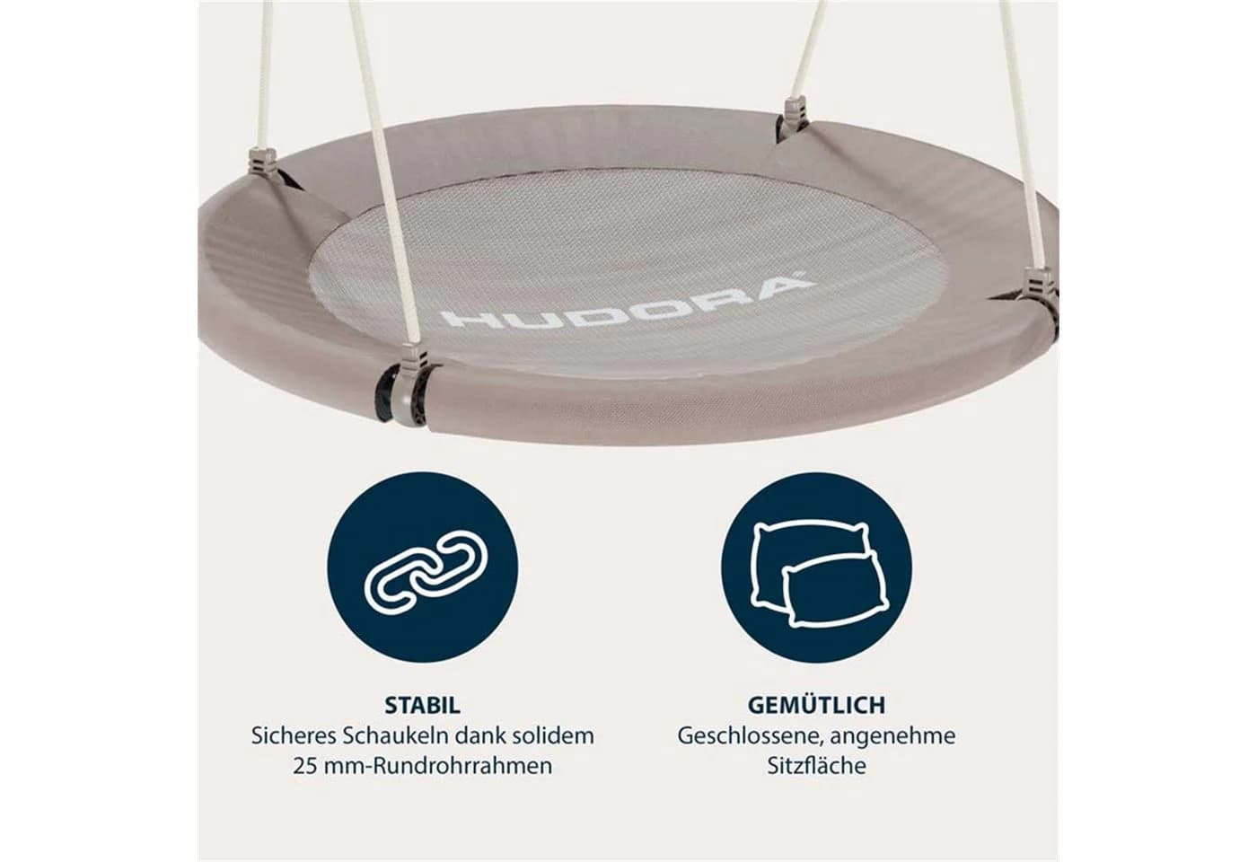 Hudora Nestschaukel Lounge 110 Sand