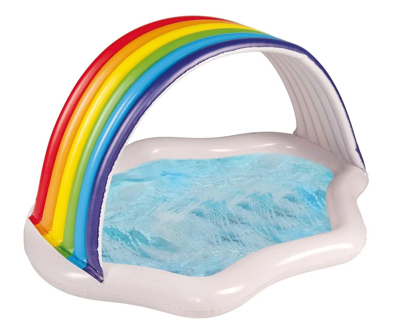 Wehncke Planschbecken mit Sonnendach Bunt PVC