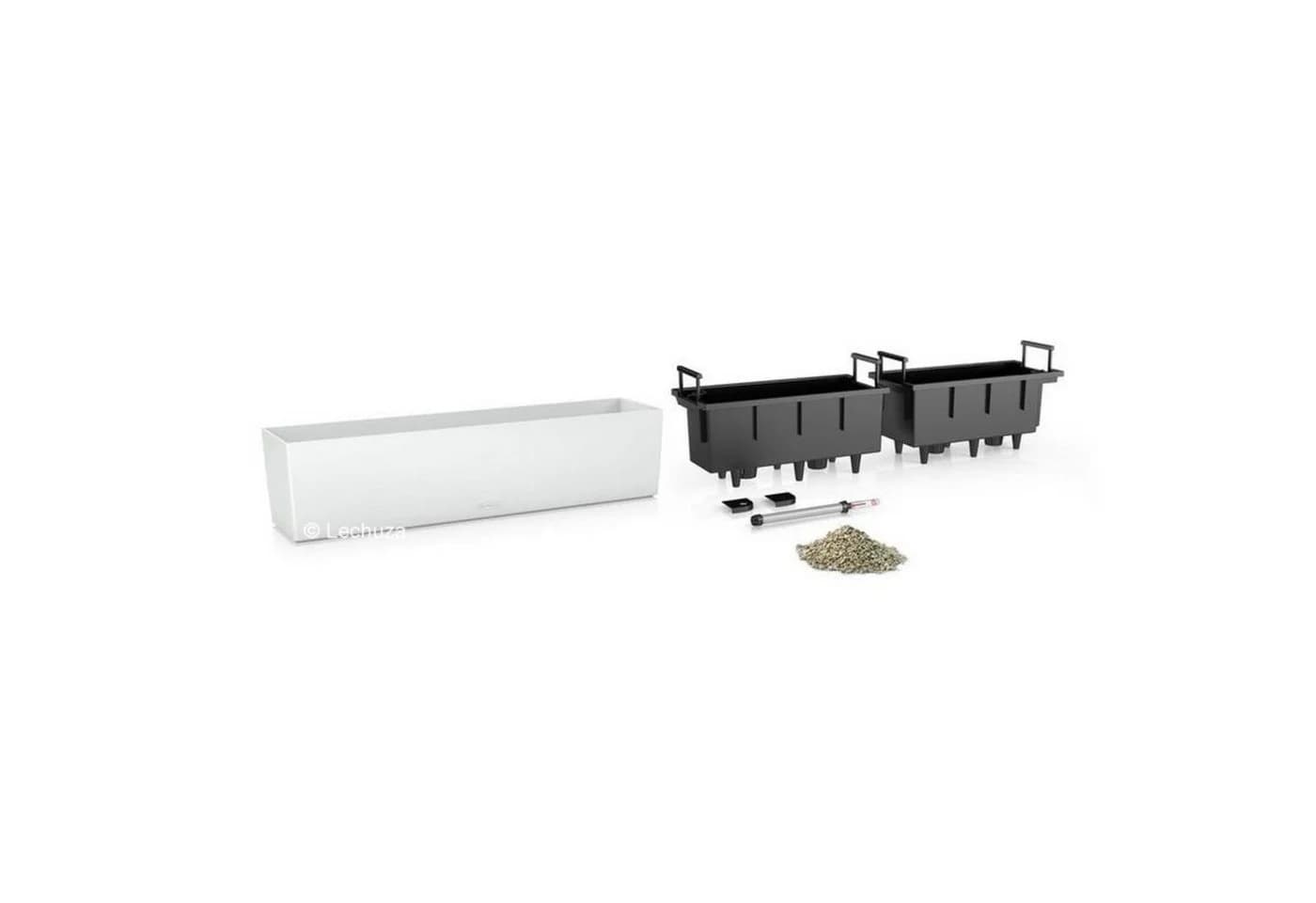 Lechuza® Balkonkasten Balconera Color 80 Schiefergrau