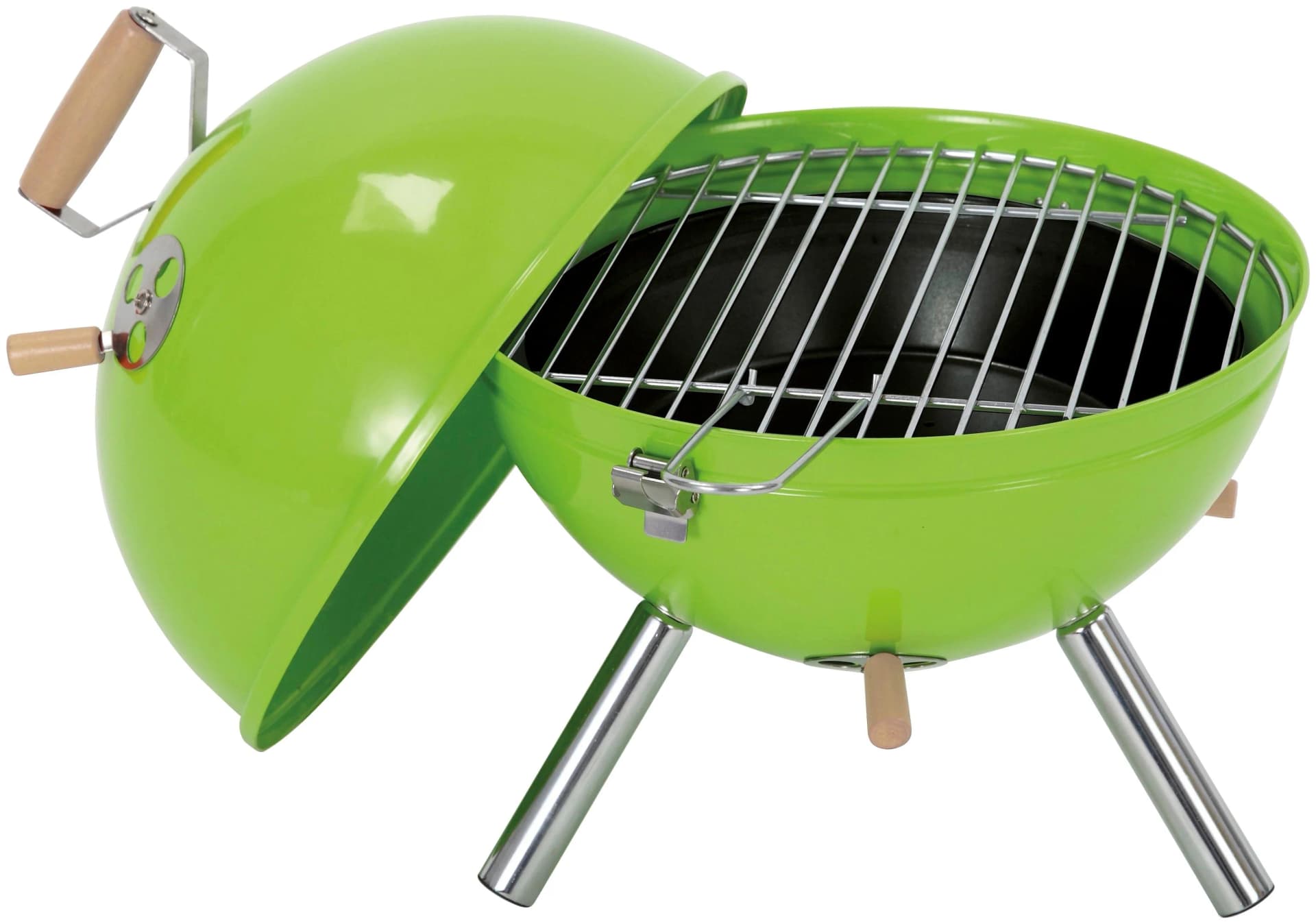 TEPRO Mini-Kugelgrill Crystal Holzkohlegrill Apfelgrün