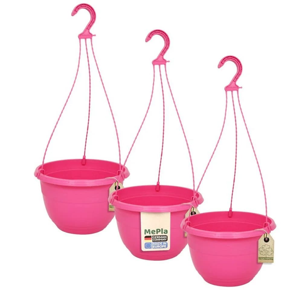 Heimwerkercenter Blumenampel Orion 3er Set UV-beständig Pink