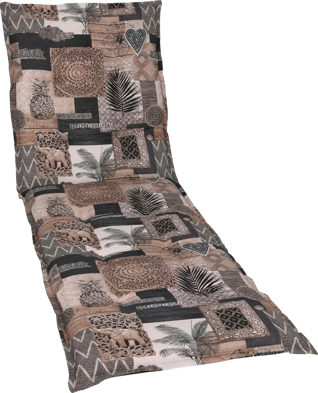 GO-DE Liegenauflage Braun UV-beständig 60x190cm Baumwolle Polyester