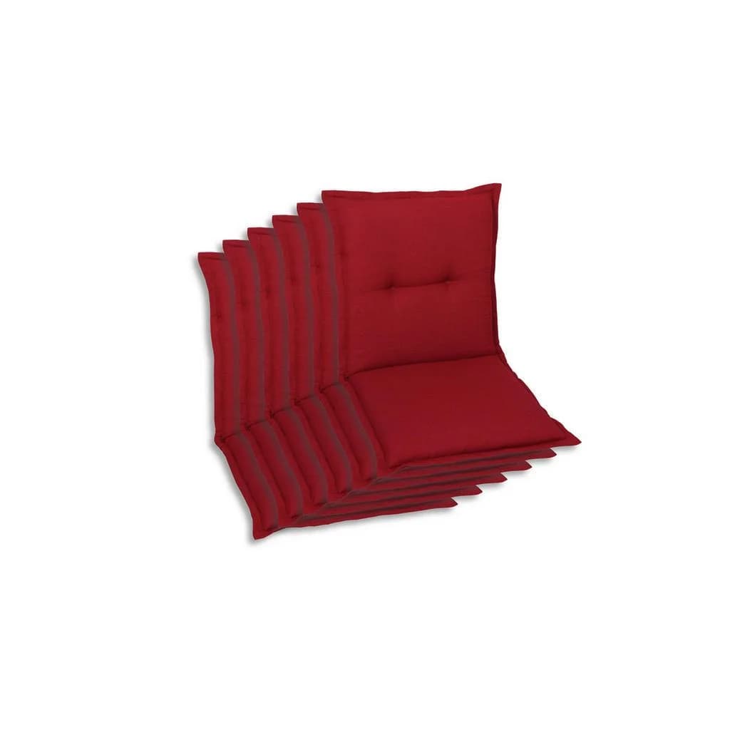 XXXLutz Sesselauflagenset 6-teilig Kirschrot Polyester