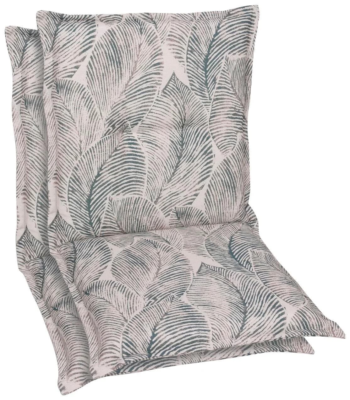 GO-DE Sesselauflage Beige Gartenstuhl Polster 2 Stk
