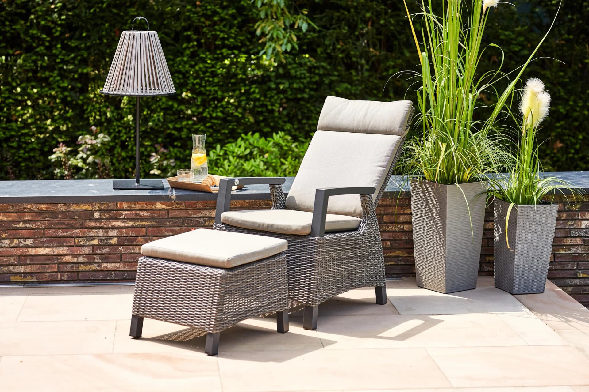 Balkonset SIENA GARDEN Corido Grau Aluminium