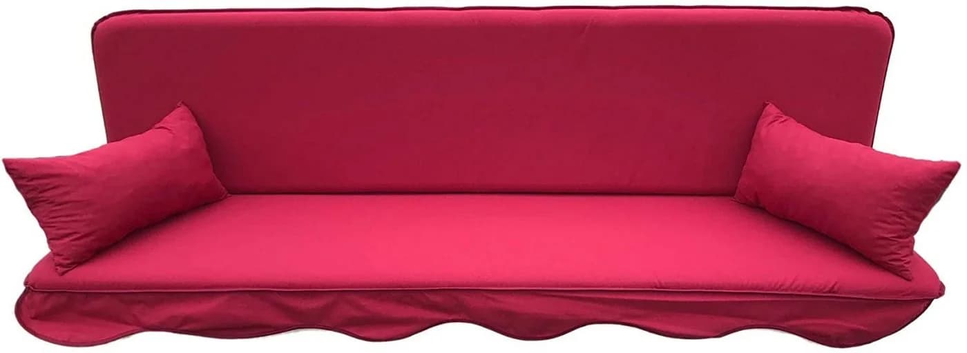 Kühnemuth Auflagekissen Set für Hollywoodschaukel 180x50 cm mit Rückenkissen