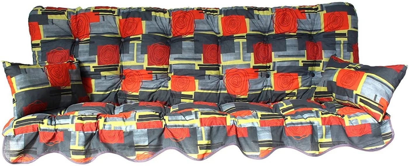 Kühnemuth Auflagekissen Hollywoodschaukel 180x50 mit Kissen