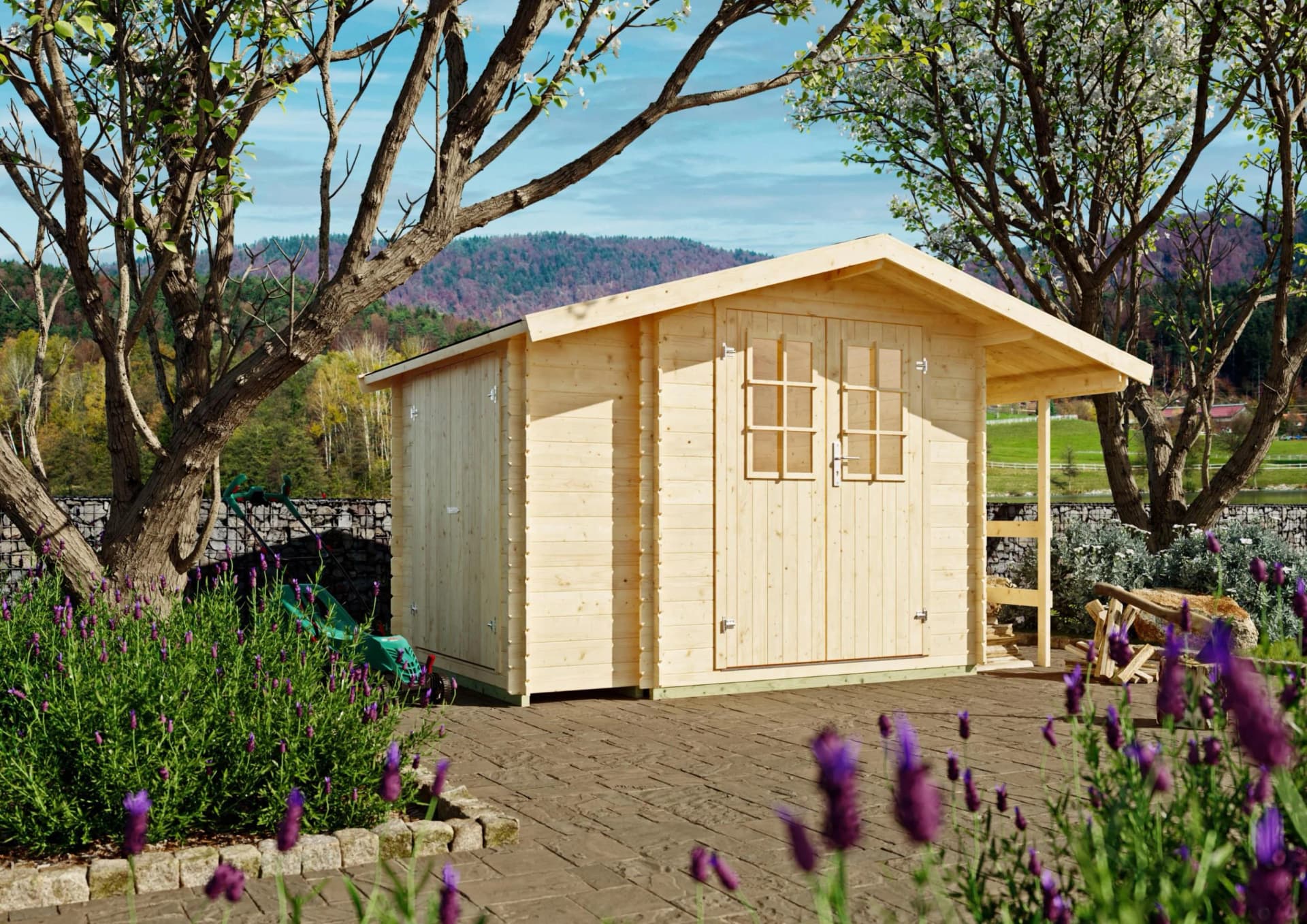 Gartenhaus KONIFERA Pollux Beige Natur 200x200 cm