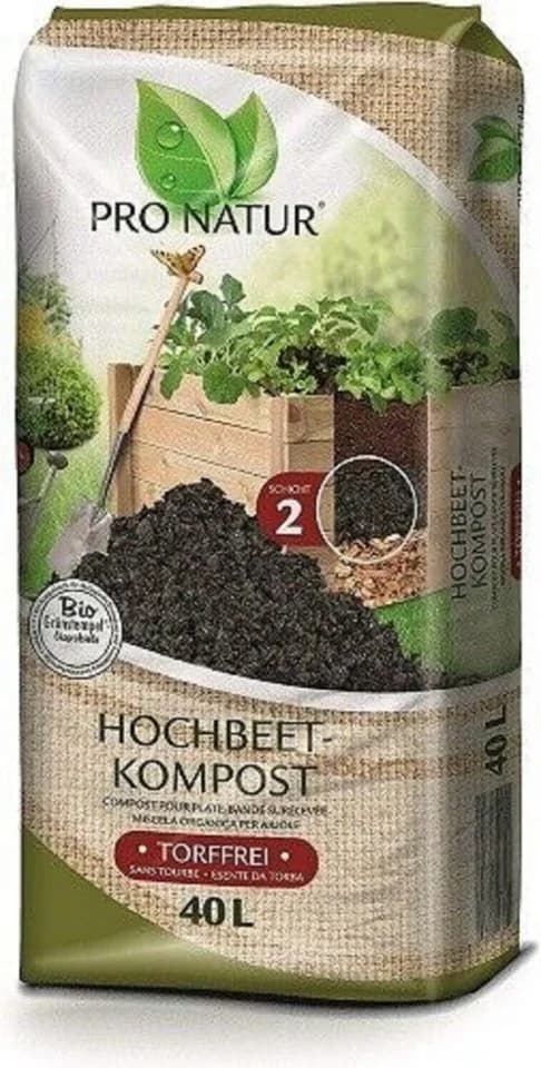 Pro Natur Hochbeet-Erde Bio 40L Sack