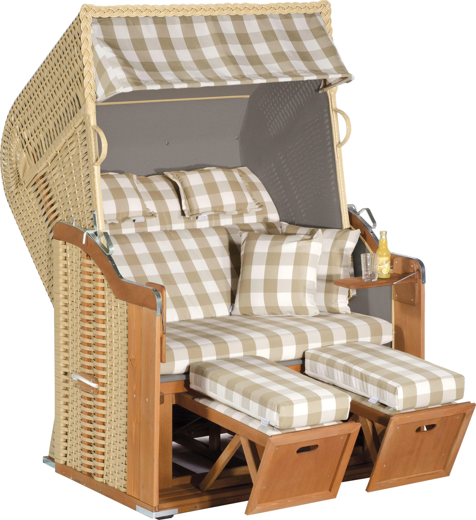 Strandkorb SUNNYSMART Rustikal 255 Plus Beige