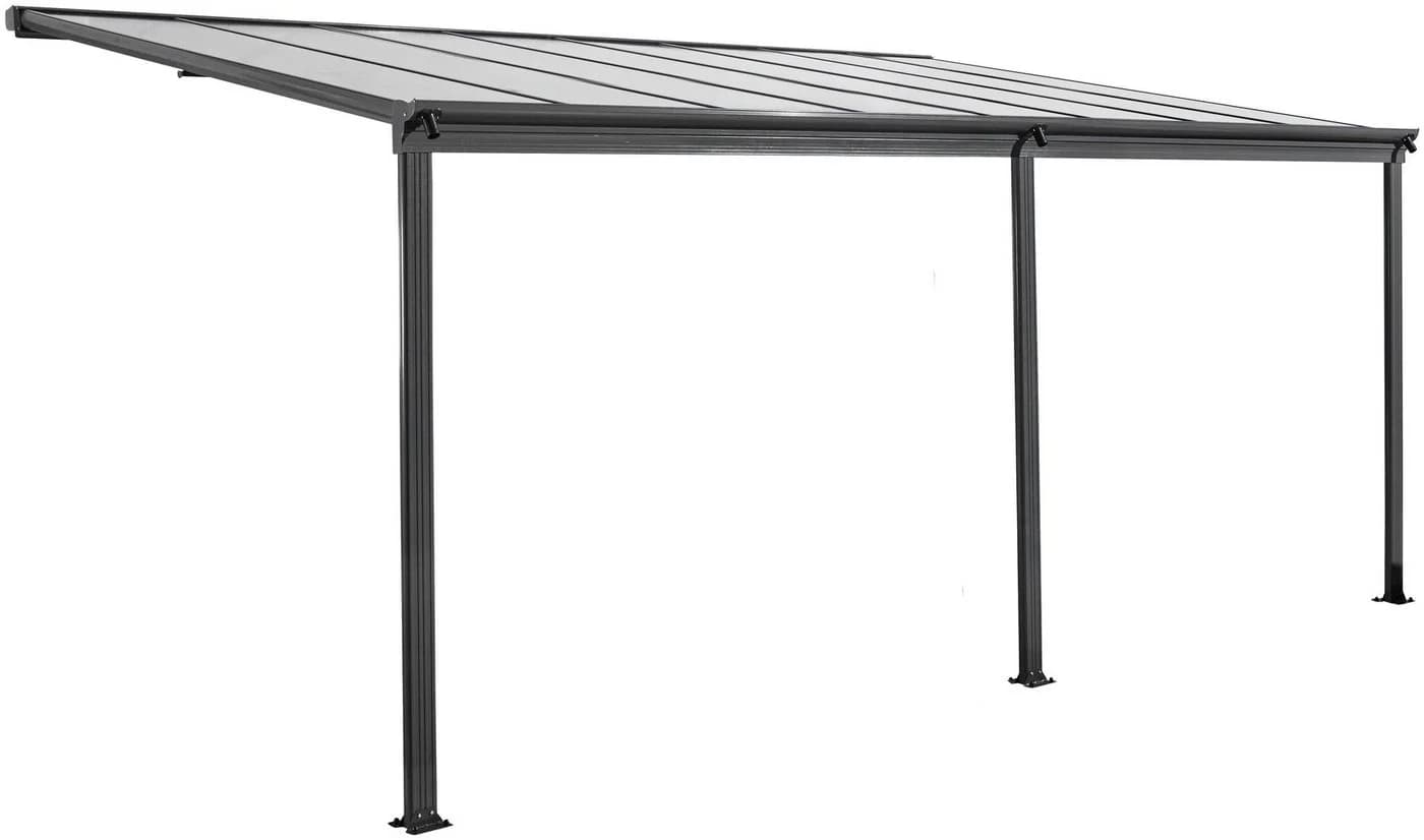 KONIFERA Terrassendach Doppelstegplatten Anthrazit