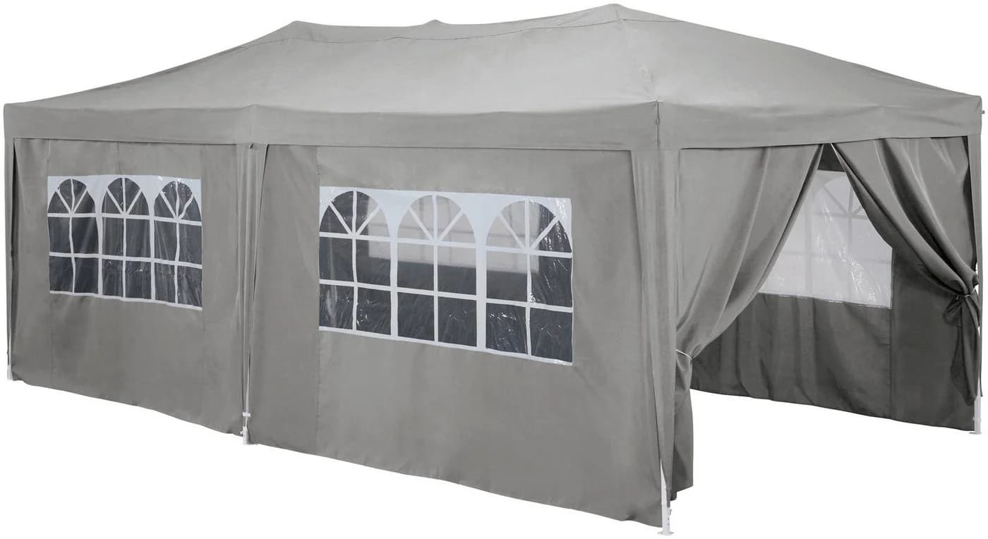 KONIFERA Faltpavillon mit 6 Seitenteilen, BxT: 300x600 cm