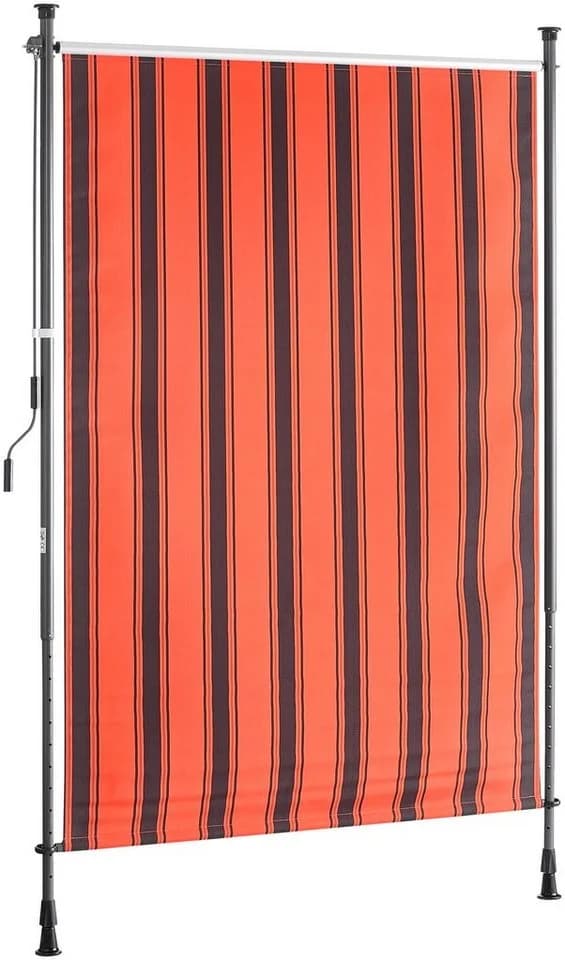 KONIFERA Senkrechtmarkise Costa Azul Orange-Braun Teleskop