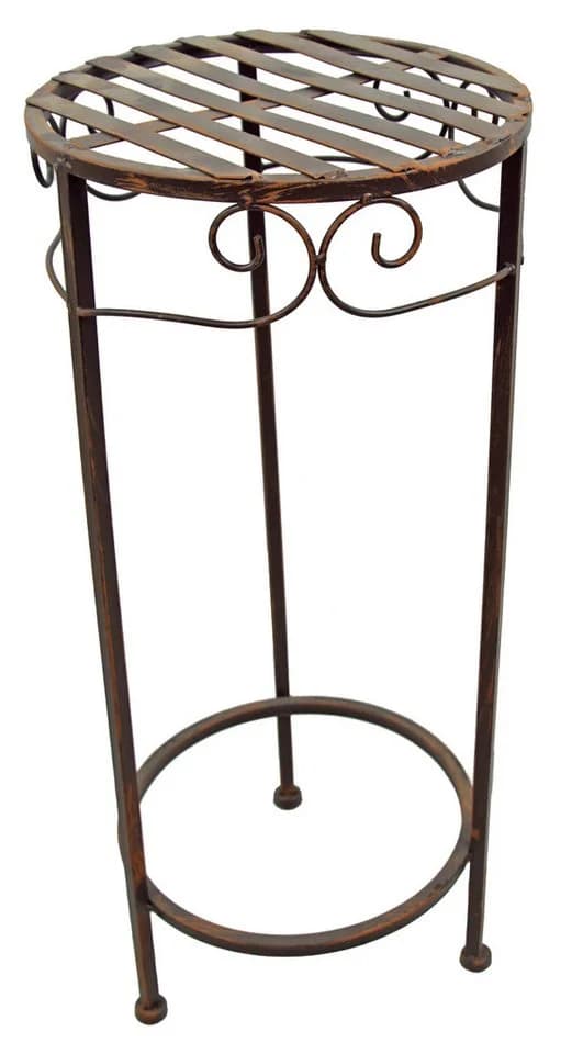 Posiwio Blumenhocker Tecla Vintage Metall Antik Braun