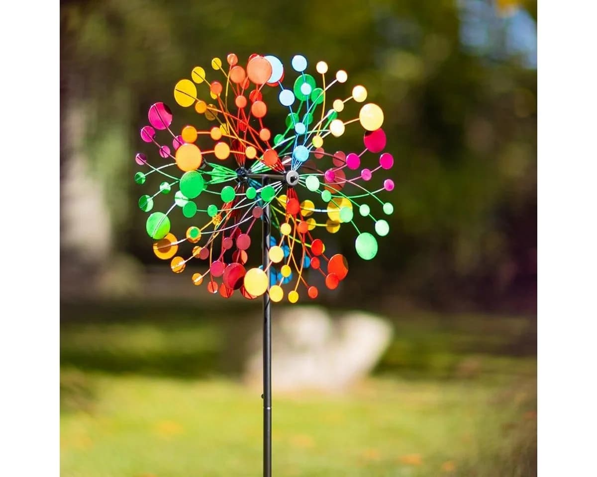 Kinetic Art Windspiel Metall Windrad Bunt Kaleidoscope