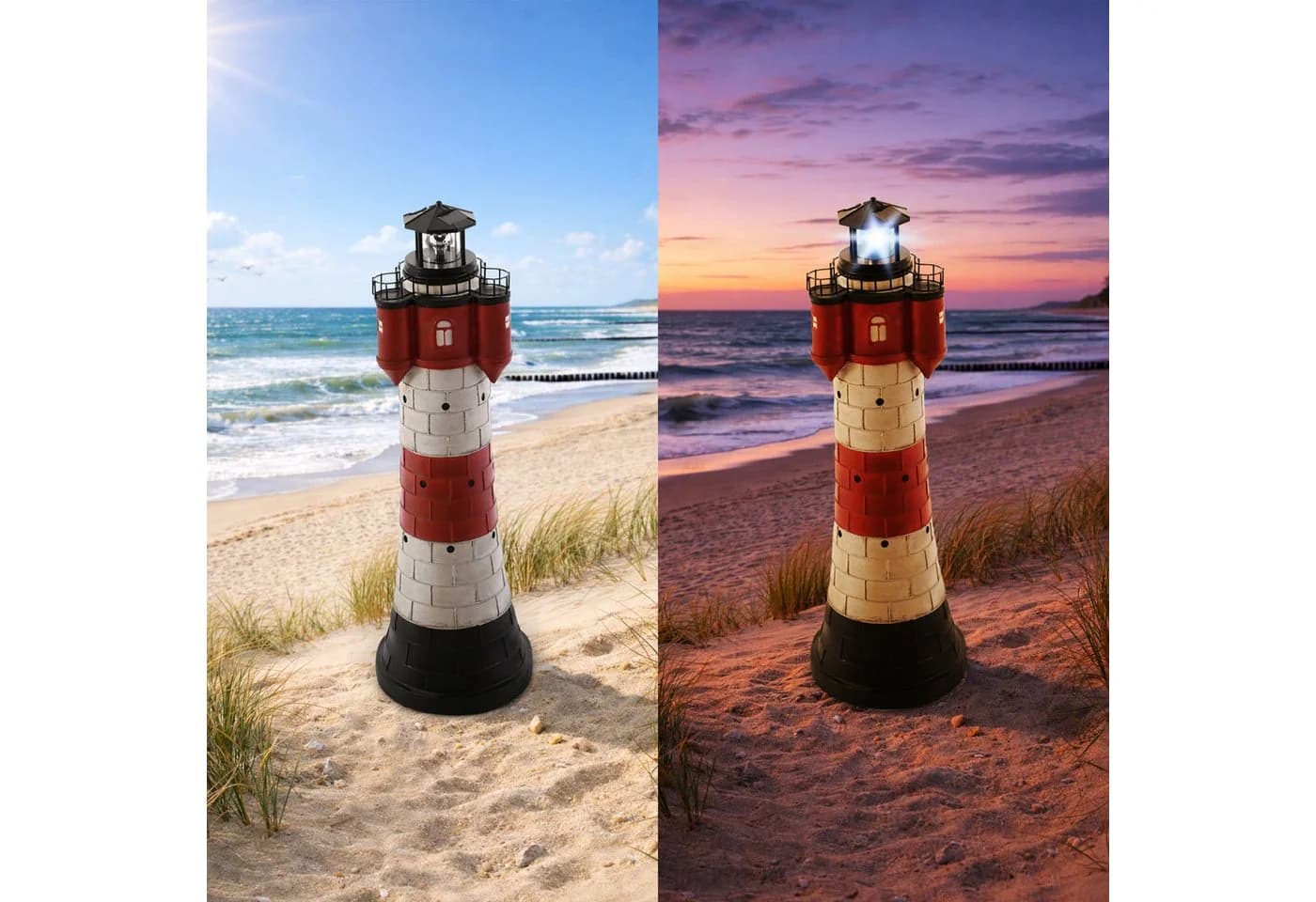 Raburg Solarleuchte Garten Leuchteinheit Roter Sand LED kaltweiß