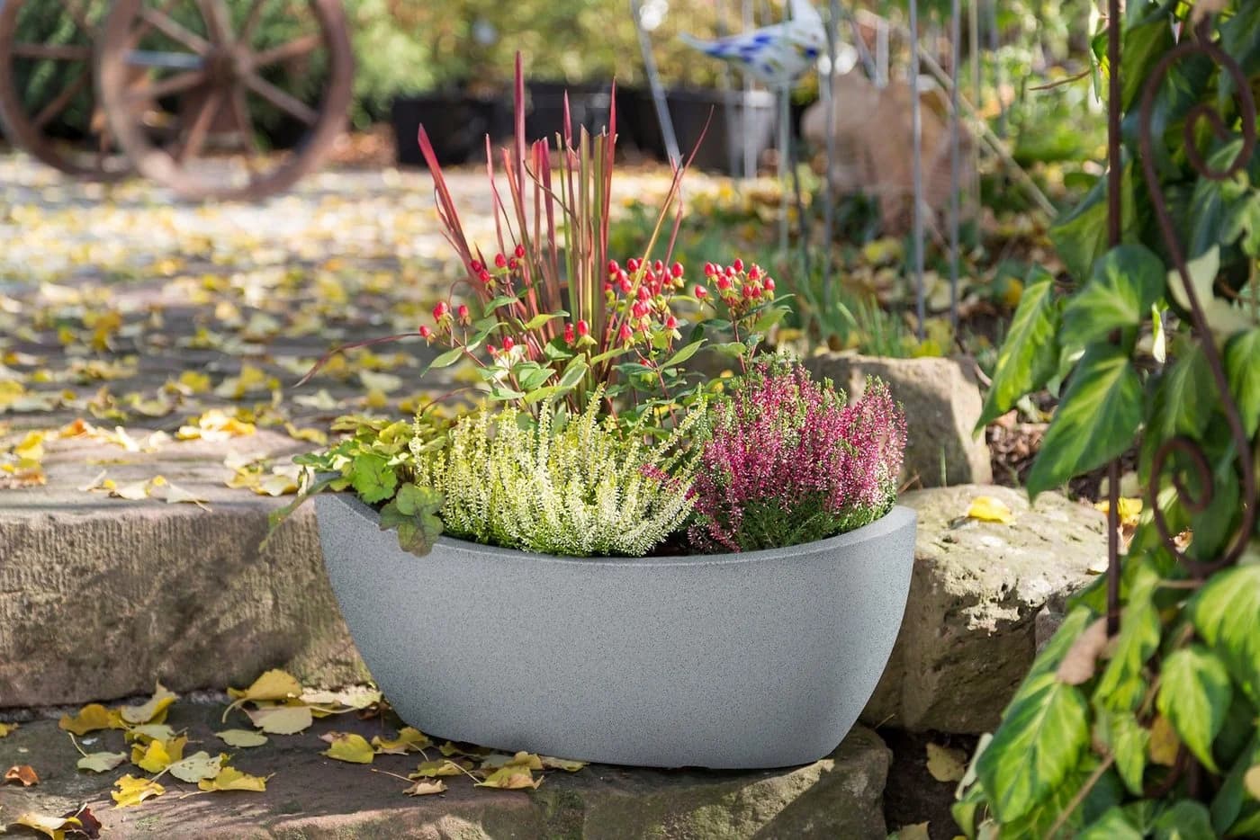 Scheurich Jardiniere 58/253 WA.GLOBE Grau Kunststoff